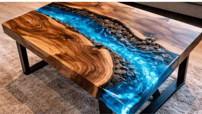 Wood with Resin and Texture Art: The Evolution of Furniture into Functional Art
